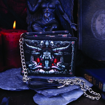 Preview: Baphomet Geldbörse mit Kette